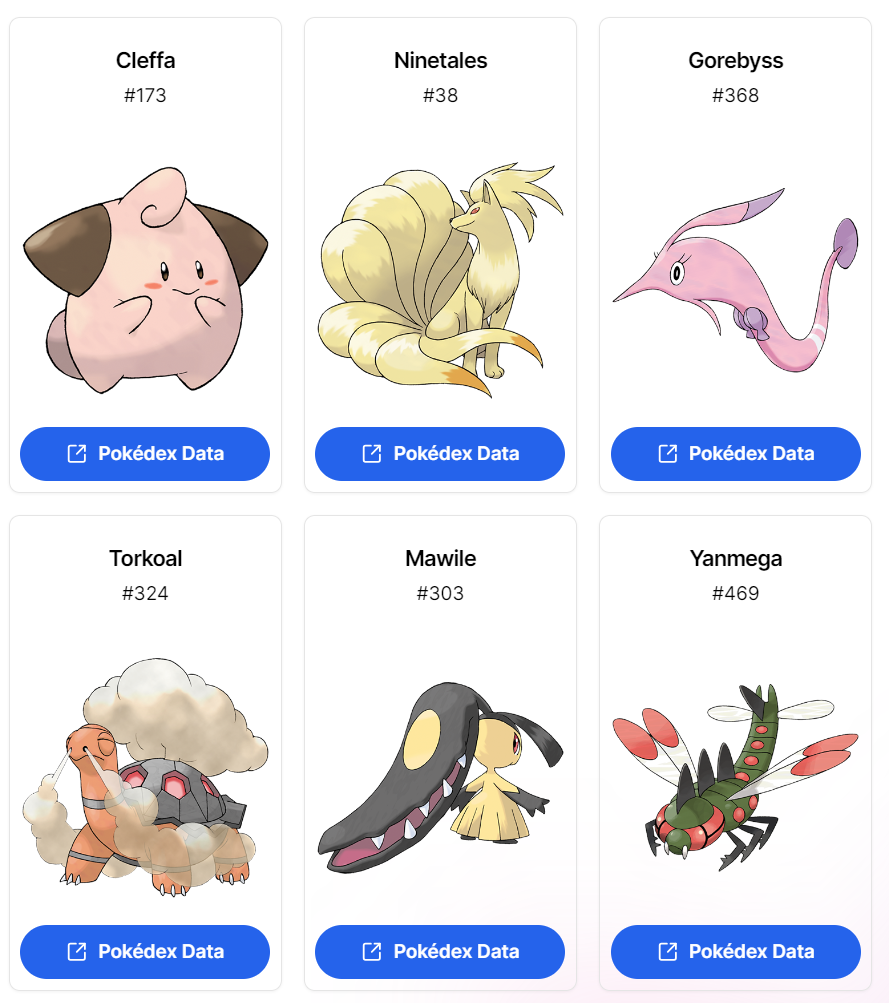 Pokédex Data