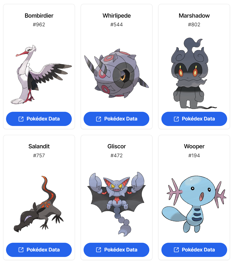 Pokédex Data